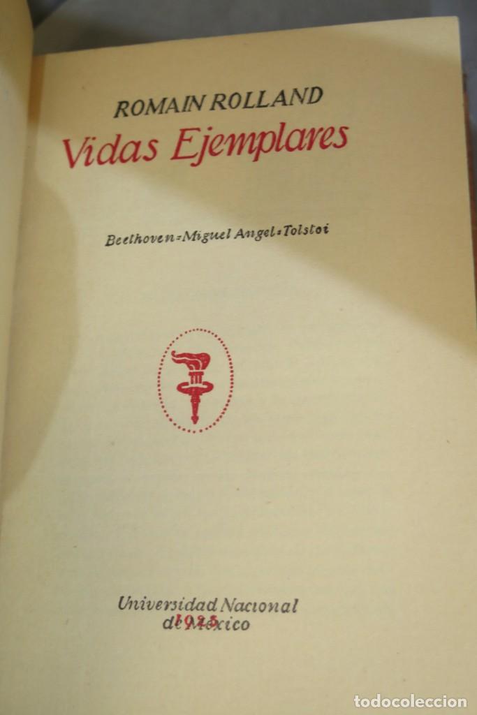 Libros antiguos: 1923.- VIDAS EJEMPLARES. ROLLAND - Foto 2