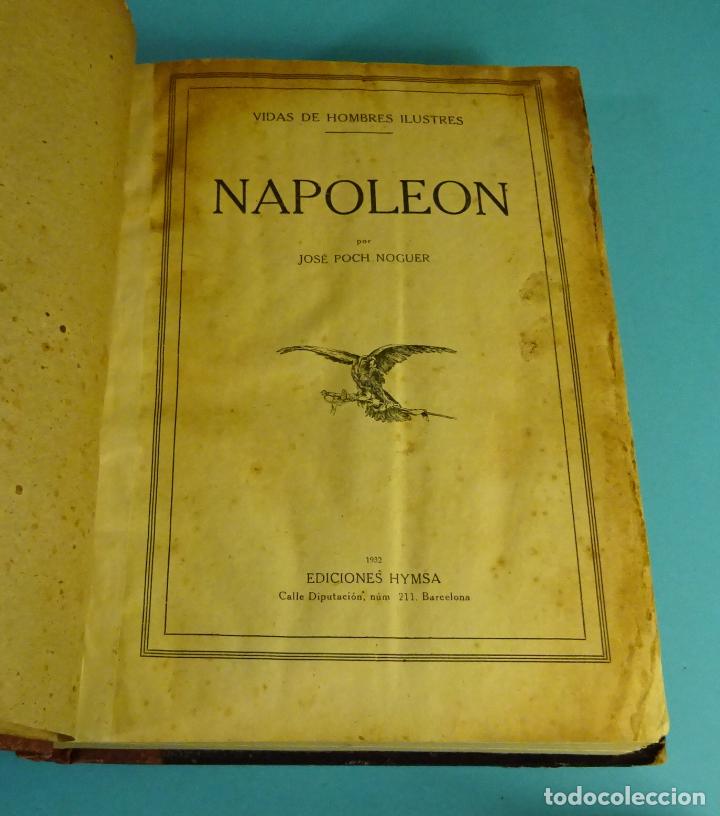 Libros antiguos: VIDAS DE HOMBRES ILUSTRES. VARIOS AUTORES. HYMSA 1932 NAPOLEÓN, COLÓN, CERVANTES, SAN FRANCISCO DE