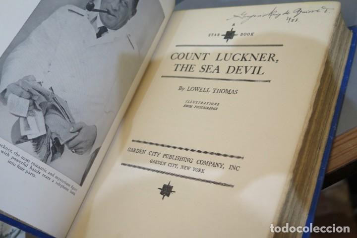 Libros antiguos: 1927.- COUNT LUCKNER. The Sea Devil. Lowell - Foto 3
