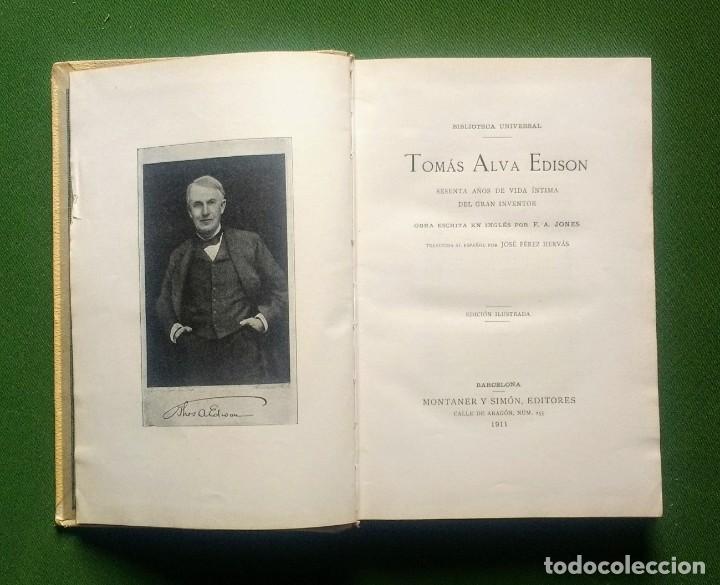 Libros antiguos: EDISON - MONTANER Y SIMON - 1911 - Foto 3