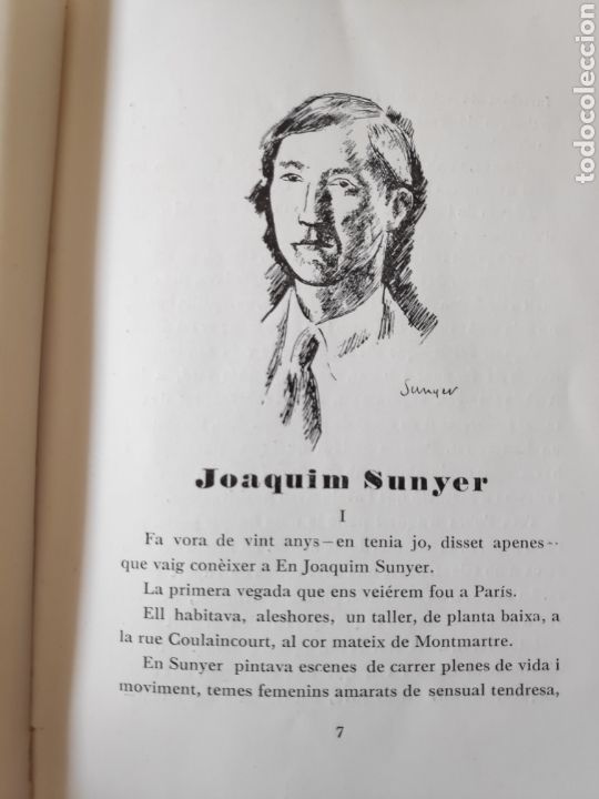 Libros antiguos: Monografia Joaqu&iacute;n sunyer - Foto 3