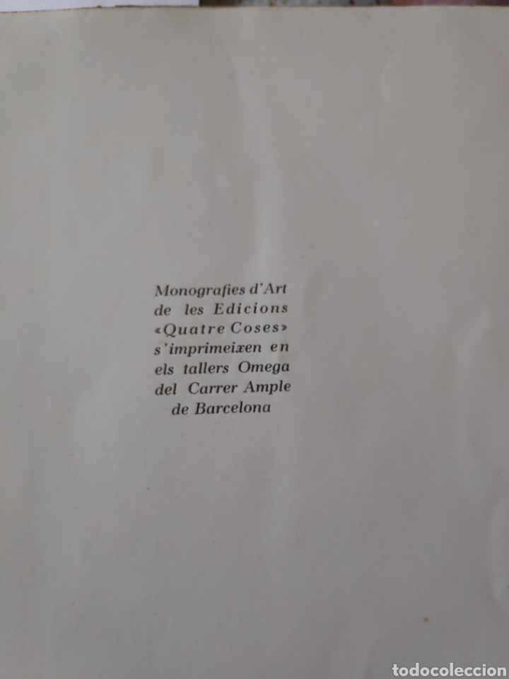 Libros antiguos: Monografia Joaqu&iacute;n sunyer - Foto 5