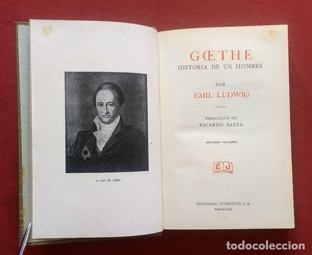Libros antiguos: GOETHE - LUDWIG - 1932 - Foto 3