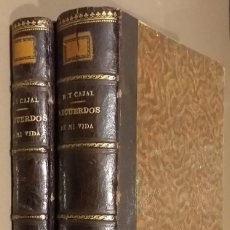 Libros antiguos: RECUERDOS DE MI VIDA. 2 TOMOS. SANTIAGO RAMÓN Y CAJAL. INFANCIA, JUVENTUD Y LABOR CIENTÍFICA. 1917