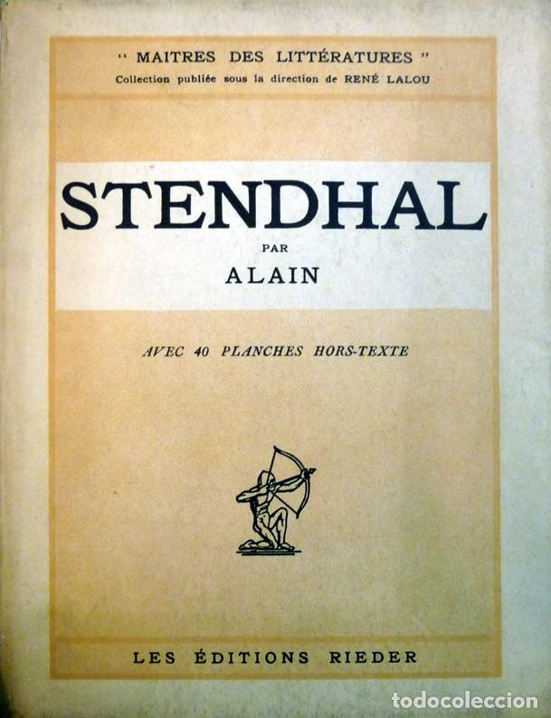 Libros antiguos: ALAIN. Stendhal. 1935. - Foto 1