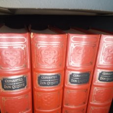 Libros antiguos: DON QUIJOTE CON TODOS LOS GRABADOS DE GUSTAVO DORE, EN 4 TOMOS. MIGUEL DE CERVANTES. Lote 327930748