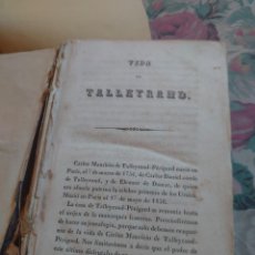 Libros antiguos: PRPM 2 VIDA DE TALLEYRAND.. Lote 349572864