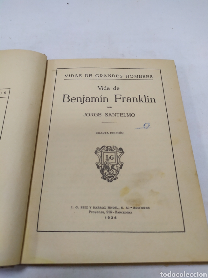 Libros antiguos: Benjamin Franklin, 1934 - Foto 3