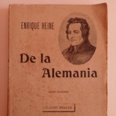 Libros antiguos: DE LA ALEMANIA. ENRIQUE HEINE. TOMO PRIMERO.. Lote 363229560