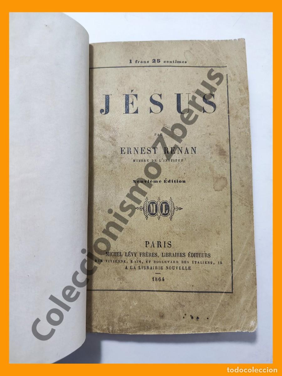 Libros antiguos: Jesus - Ernest Renan - Foto 3