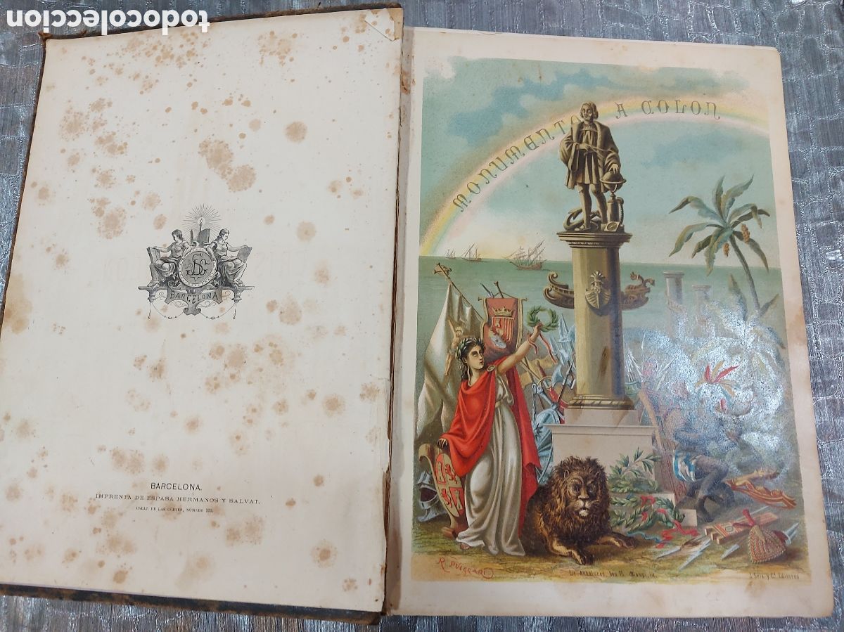 Libros antiguos: MONUMENTO A CRISTOBAL COLON - Foto 17