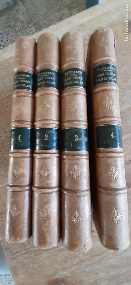 Libros antiguos: Vidas paralelas de Plutarco - Foto 1