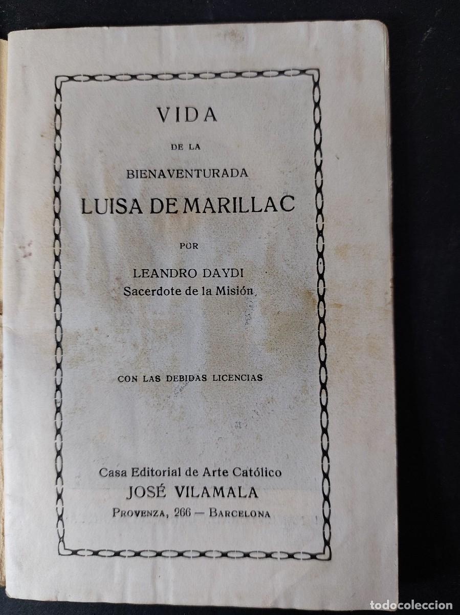 Libros antiguos: VIDA DE LA B.LUISA DE MARILLAC - Foto 2