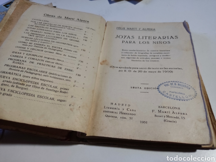 Libros antiguos: Libro joyas literarias 1931 - Foto 2