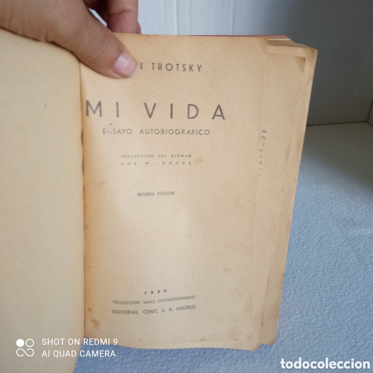 Libros antiguos: Le&oacute;n trotsky Mi Vida 1930 612 p&aacute;g. - Foto 4