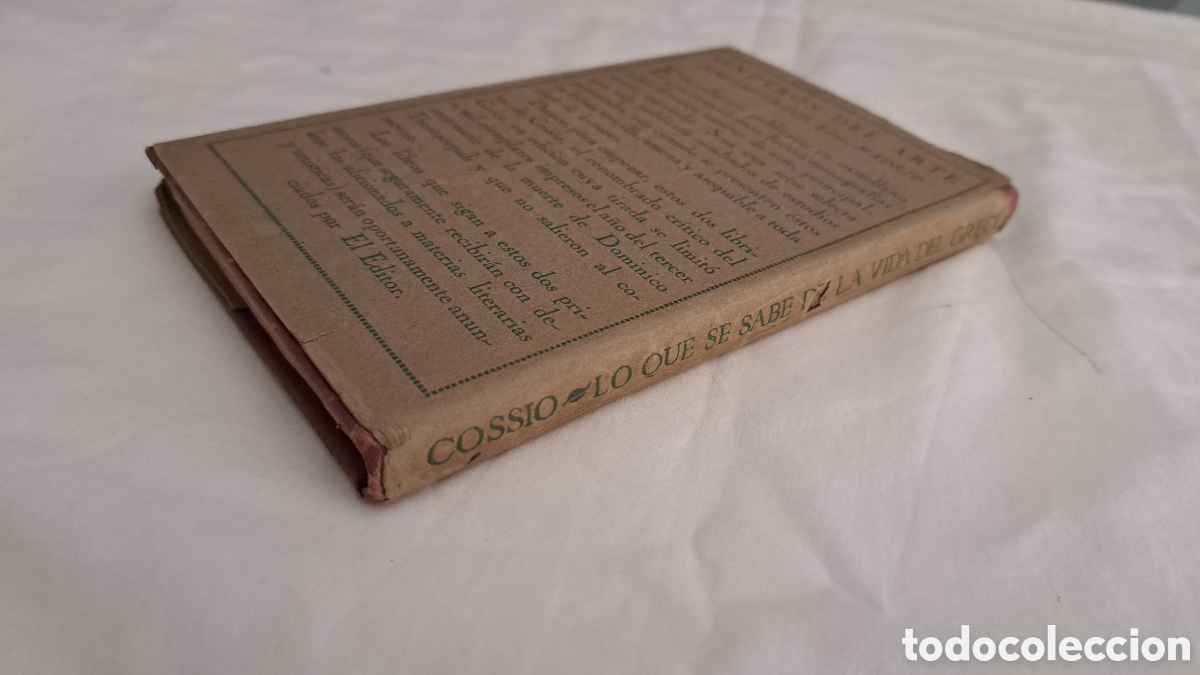 Libros antiguos: LO QUE SE SABE DE LA VIDA DEL GRECO - Foto 10