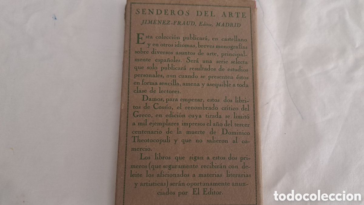 Libros antiguos: LO QUE SE SABE DE LA VIDA DEL GRECO - Foto 8