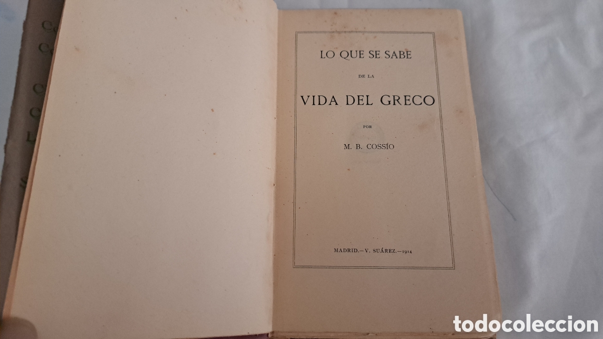 Libros antiguos: LO QUE SE SABE DE LA VIDA DEL GRECO - Foto 2