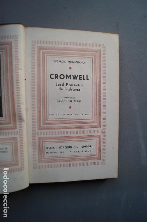 Libros antiguos: CROMWELL. EUCARDIO MOMIGLIANO - Foto 2