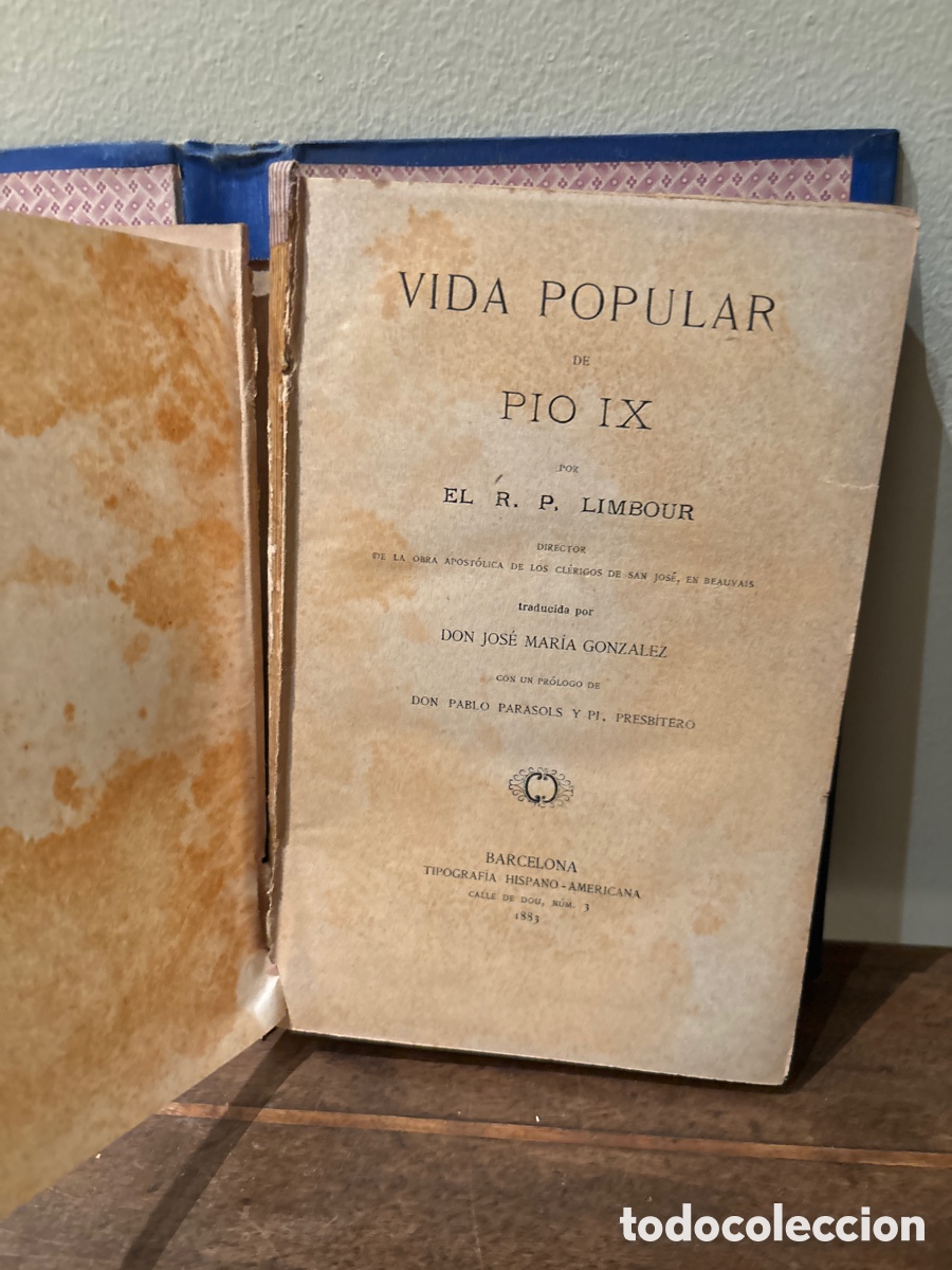 Libros antiguos: Libro vida popular de P&iacute;o IX - Foto 5