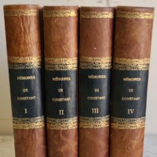 Libros antiguos: MEMOIRES DE CONSTANT. LA VIE PRIVEE DE NAPOLEON. VV.AA. GARNIER FRERES. 4 VOL.
