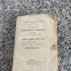 Libros antiguos: EL CORONEL FRANCISCO VERDUGO