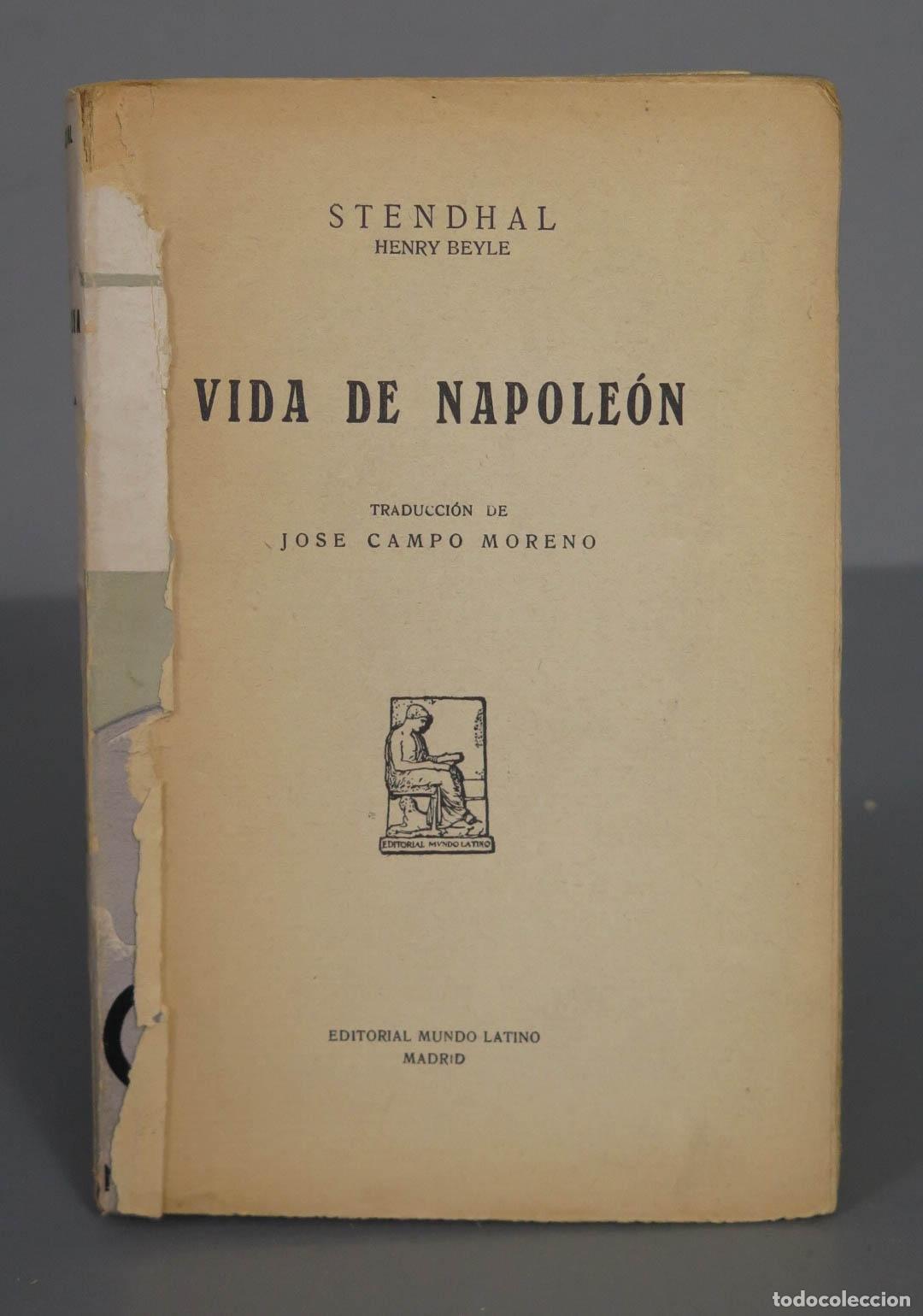 Libros antiguos: Vida de Napole&oacute;n. STENDHAL. - Foto 1