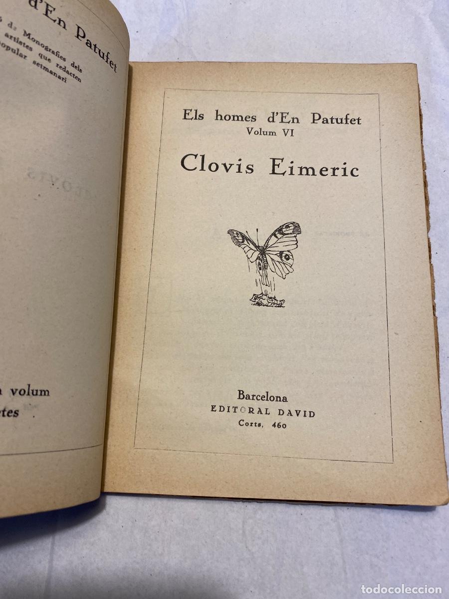Libros antiguos: CLOVIS EIMERIC. ELS HOMES DEN PATUFET . EDITORIAL DAVID - Foto 2