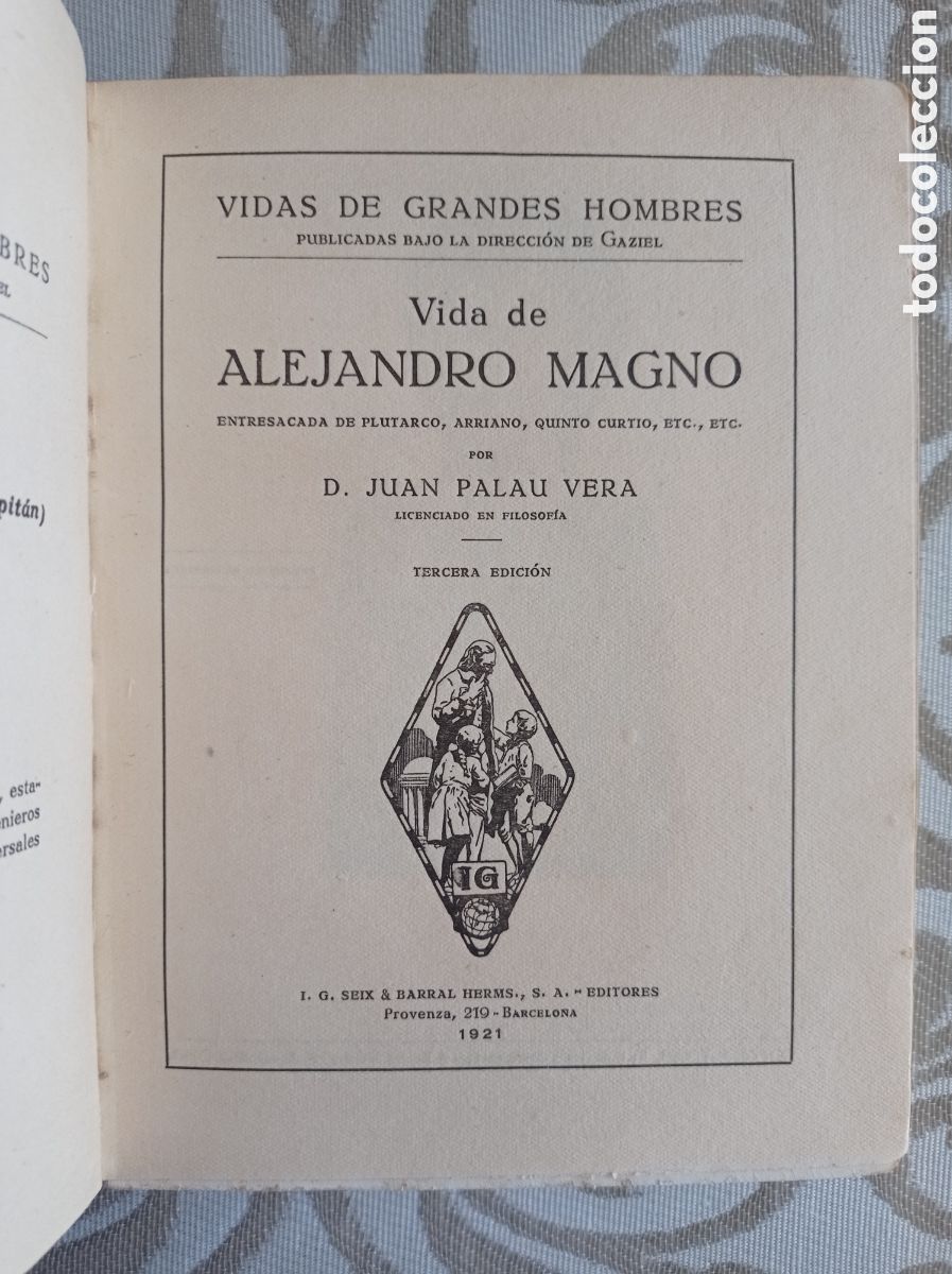Libros antiguos: VIDA DE ALEJANDRO MAGNO - Foto 3