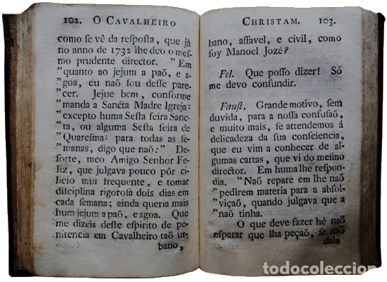 Libros antiguos: CAVALHEIRO (O) CHRIST&Atilde;O. DIALOGO. [AN&Oacute;NIMO] - Foto 3