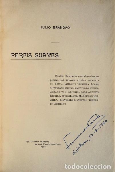 Libros antiguos: BRAND&Atilde;O. (J&uacute;lio) - PERFIS SUAVES. - Foto 2