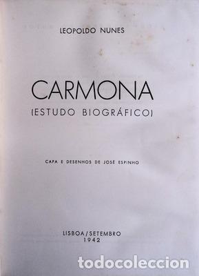 Libros antiguos: NUNES. (Leopoldo) - CARMONA. - Foto 1