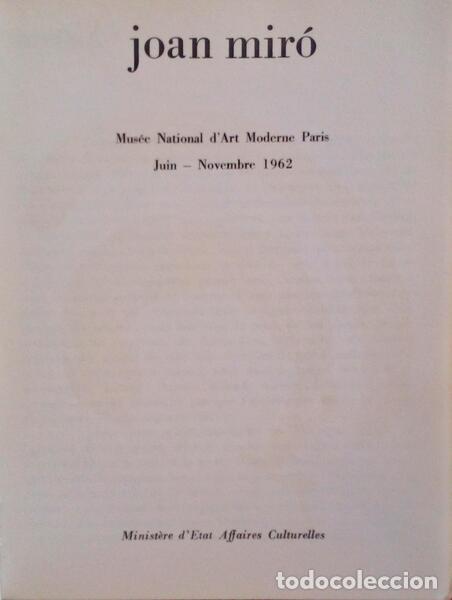 Libros antiguos: JOAN MIR&Oacute;. - Foto 1