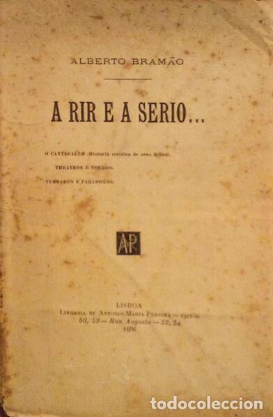 Libros antiguos: BRAM&Atilde;O. (Alberto) - A RIR E A SERIO... - Foto 1