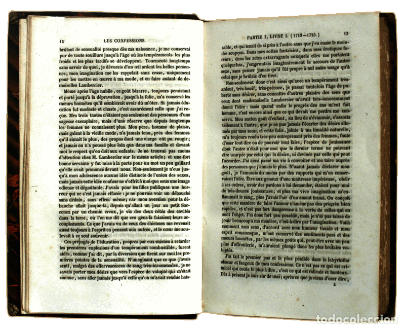 Libros antiguos: ROUSSEAU. (Jean-Jacques) - LES CONFESSIONS. - Foto 3