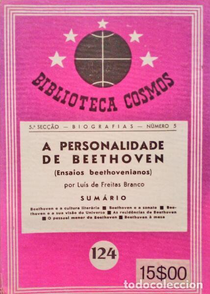 Libros antiguos: FREITAS BRANCO. (Lu&iacute;s de) - A PERSONALIDADE DE BEETHOVEN. - Foto 1