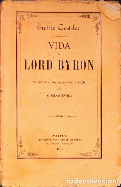 Libros antiguos: CASTELAR. (Emilio) - VIDA DE LORD BYRON. - Foto 1