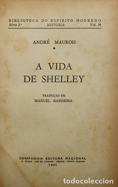 Libros antiguos: MAUROIS. (Andr&eacute;) - A VIDA DE SHELLEY. - Foto 1