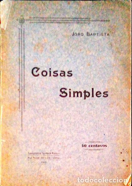 Libros antiguos: BAPTISTA. (Jo&atilde;o) - COISAS SIMPLES. - Foto 1