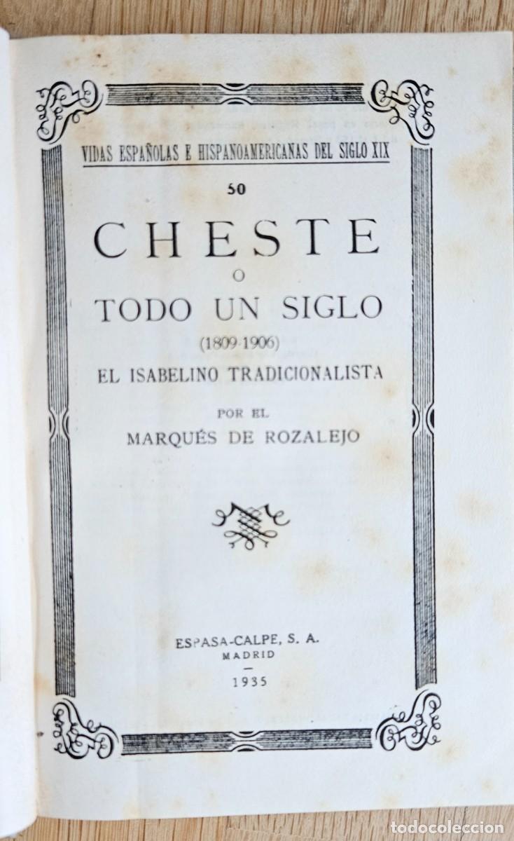 Libros antiguos: Cheste, Marques de Rozalejo - Foto 3