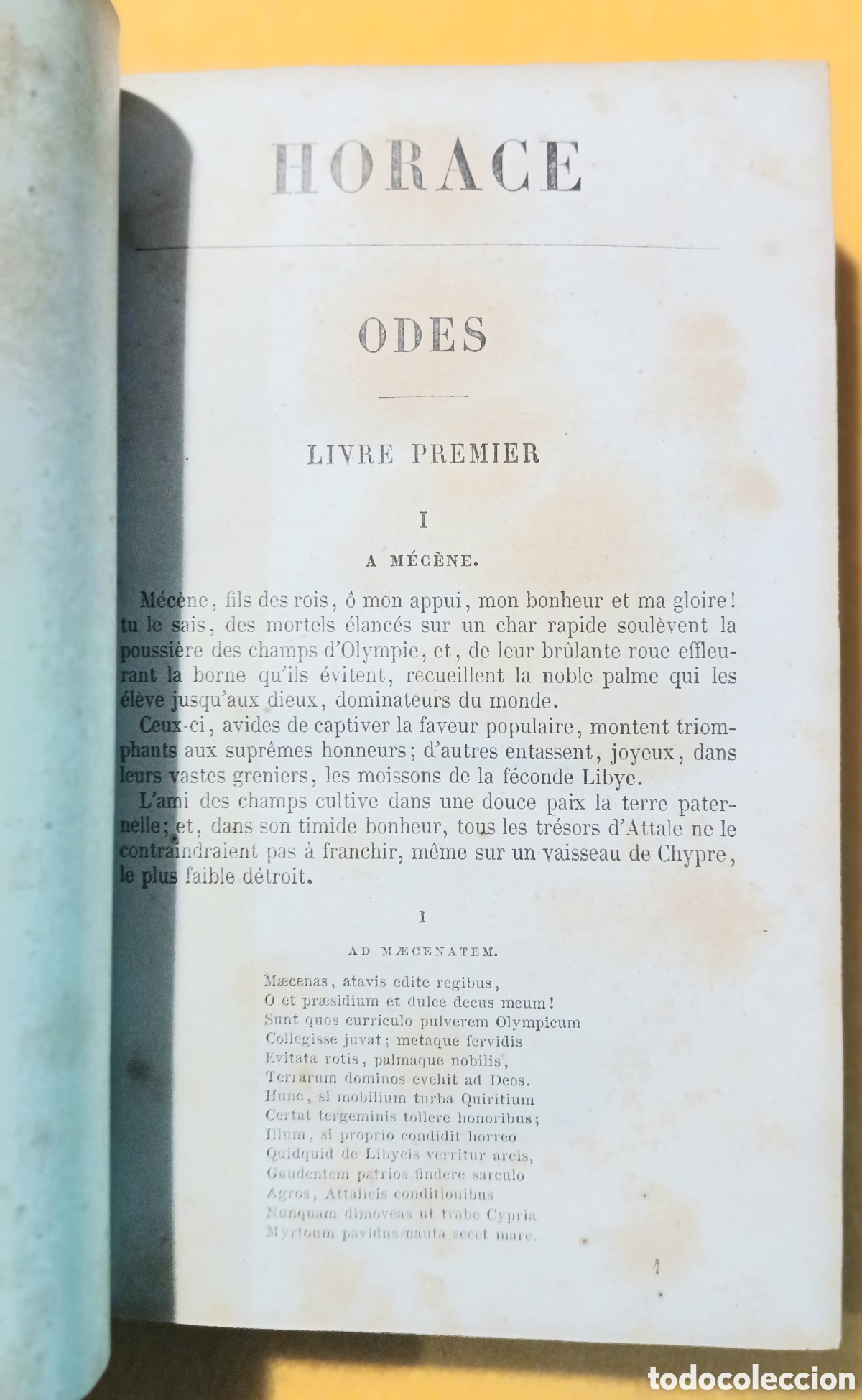 Libros antiguos: &OElig;UVRES COMPLETES DHORACE - Foto 5