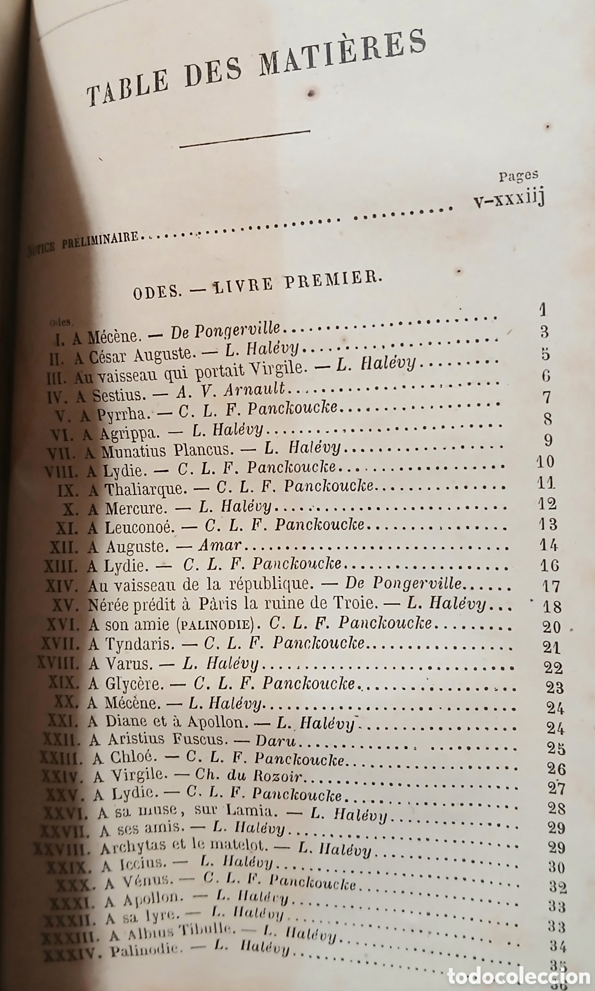 Libros antiguos: &OElig;UVRES COMPLETES DHORACE - Foto 6