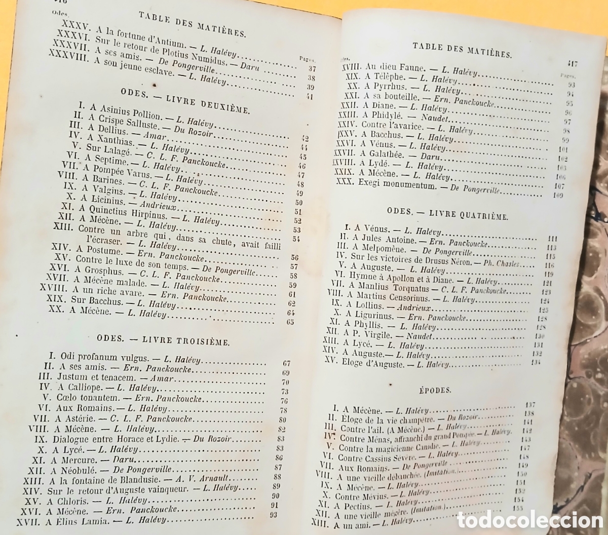 Libros antiguos: &OElig;UVRES COMPLETES DHORACE - Foto 7