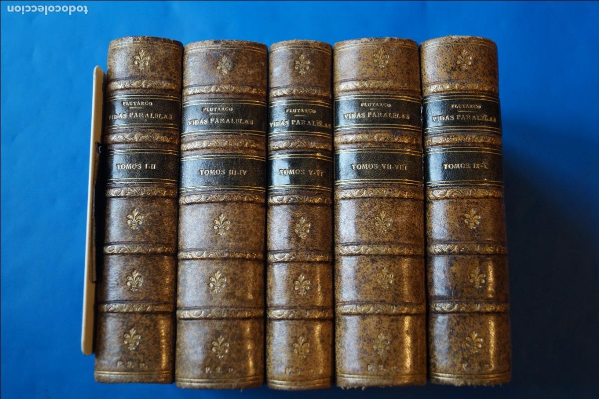 Libros antiguos: VIDAS PARALELAS. PLUTARCO. 1919