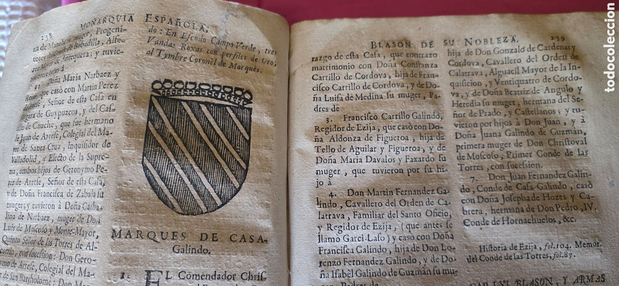 Libros antiguos: &rdquo;Monarqu&iacute;a Espa&ntilde;ola, Blas&oacute;n de su Nobleza&rdquo;