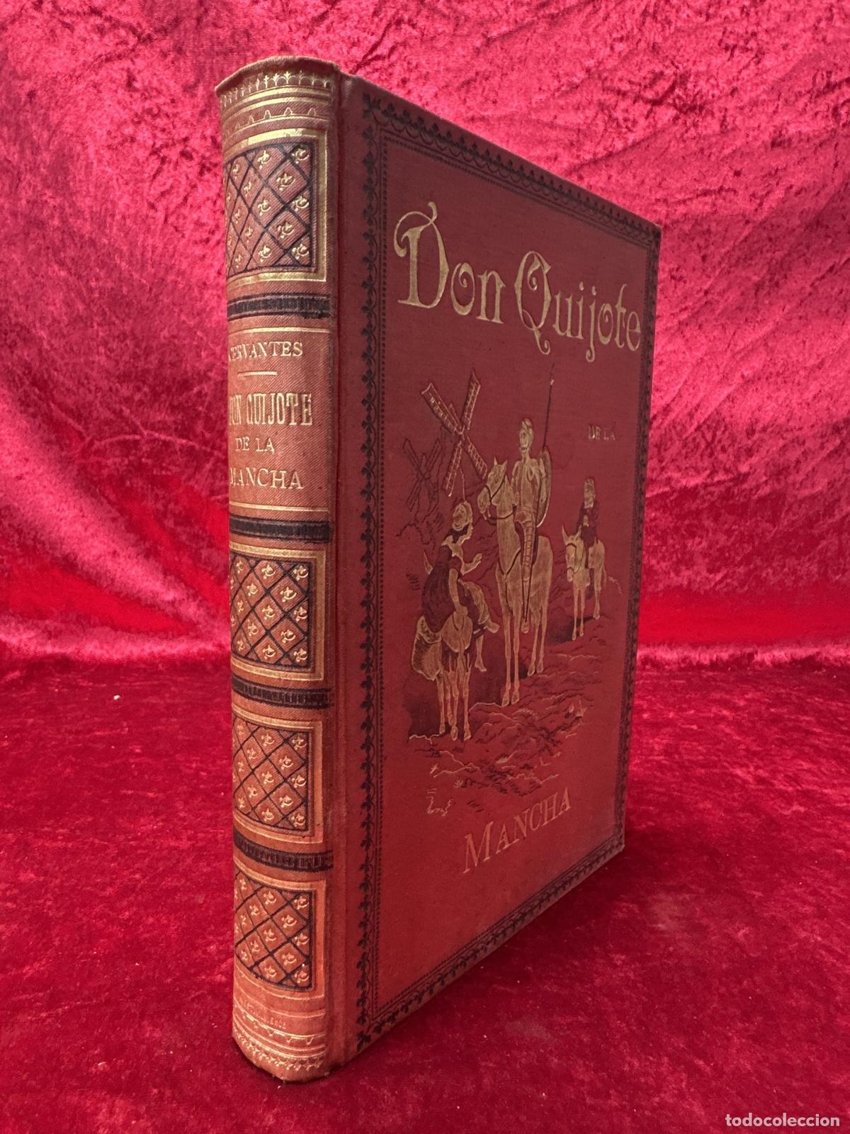 Libros antiguos: L-2706. DON QUIJOTE DE LA MANCHA. MIGUEL DE CERVANTES SAAVEDRA. M. .MAUCCI. 1895