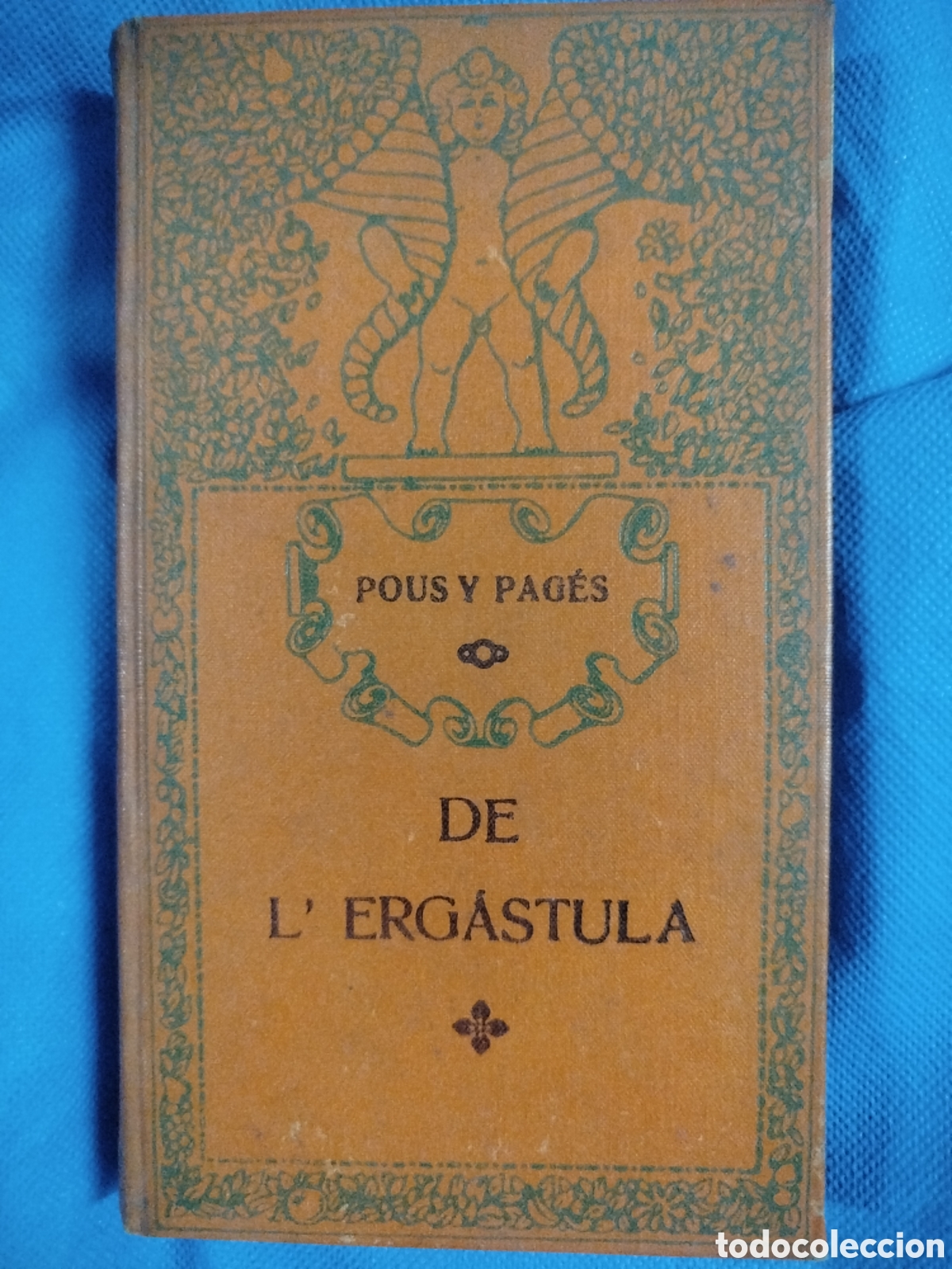 Libros antiguos: J. Pous y Pag&egrave;s, De l'erg&agrave;stula, vol. 1