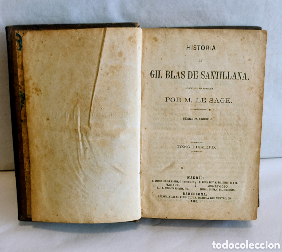 Libros antiguos: GIL BLAS DE SANTILLANA TOMO 1/2