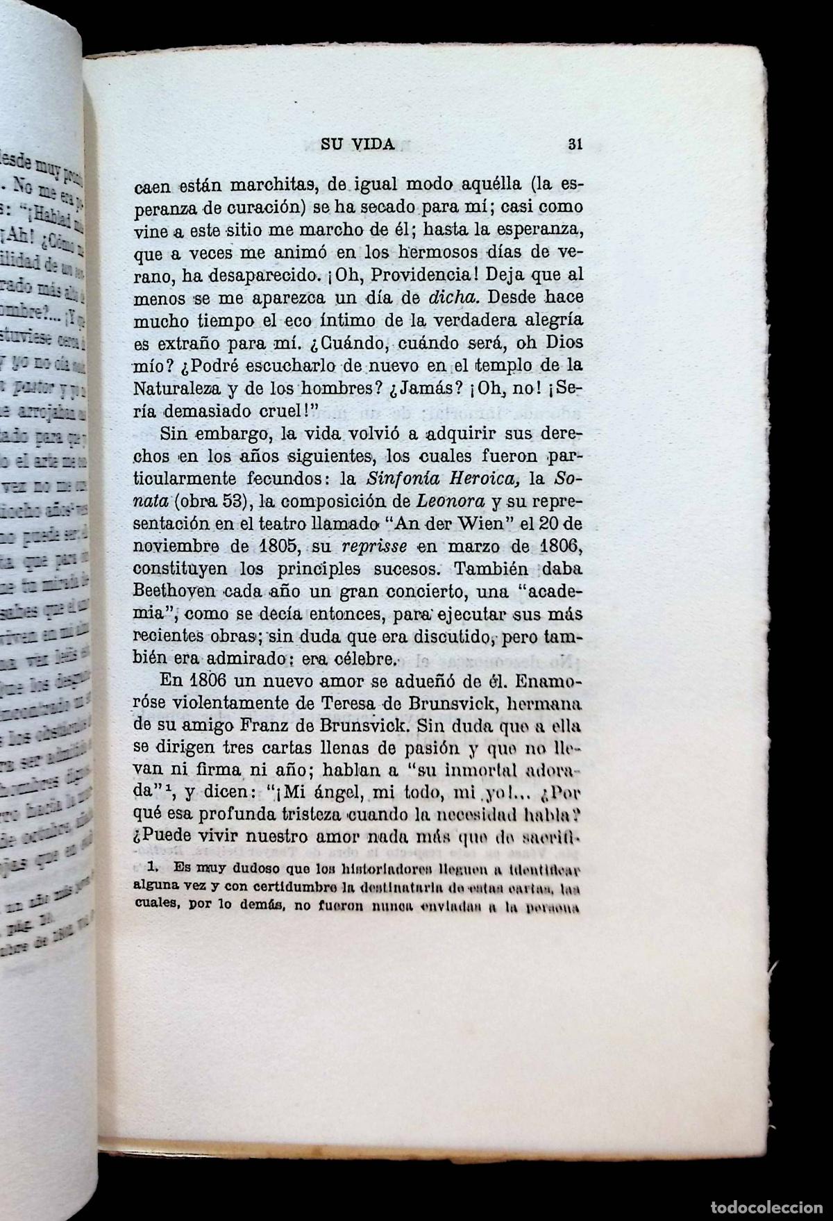 Libros antiguos: BEETHOVEN. - CHANTAVOINE, Jean. - Foto 3