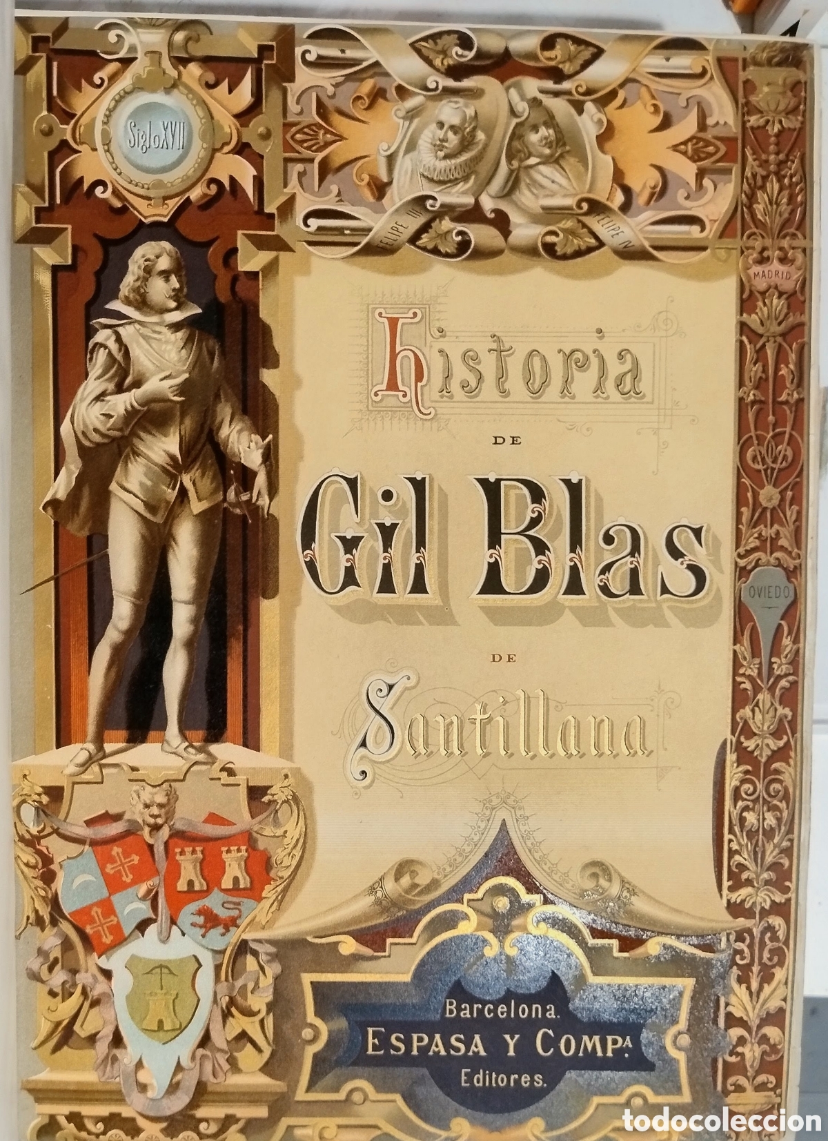 Libros antiguos: Historia de Gil Blas de San Vicente. 1880 gran formato